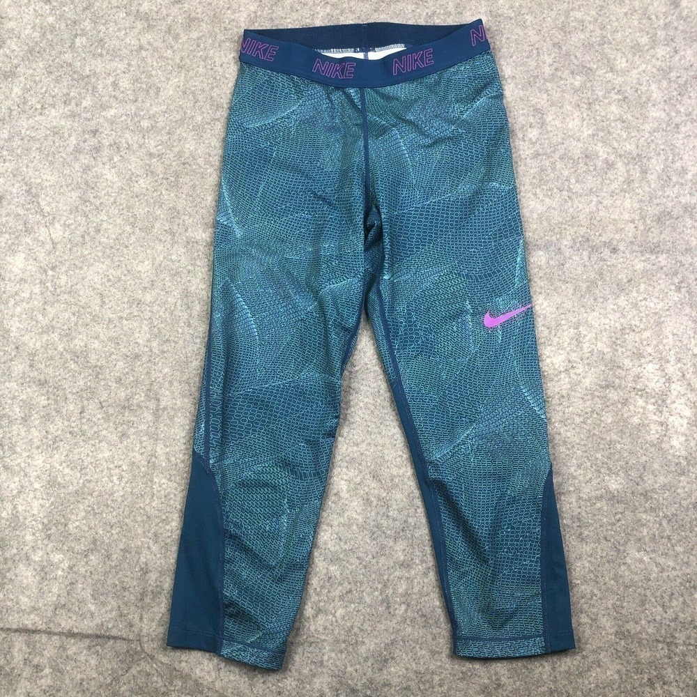 NIKE DRY Women Dri-Fit Victory Capri Base Layer 889597 Size Medium Gym Training